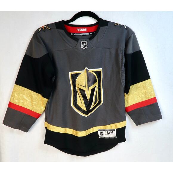 Vegas Golden Knights Youth Alternate Premier Blank Jersey Gray Small Medium Kids - Picture 1 of 3